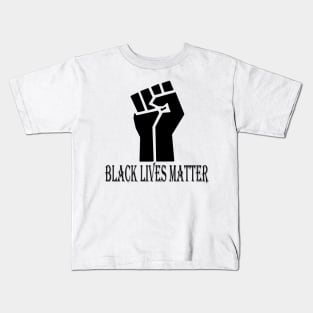 black lives matter fist Kids T-Shirt